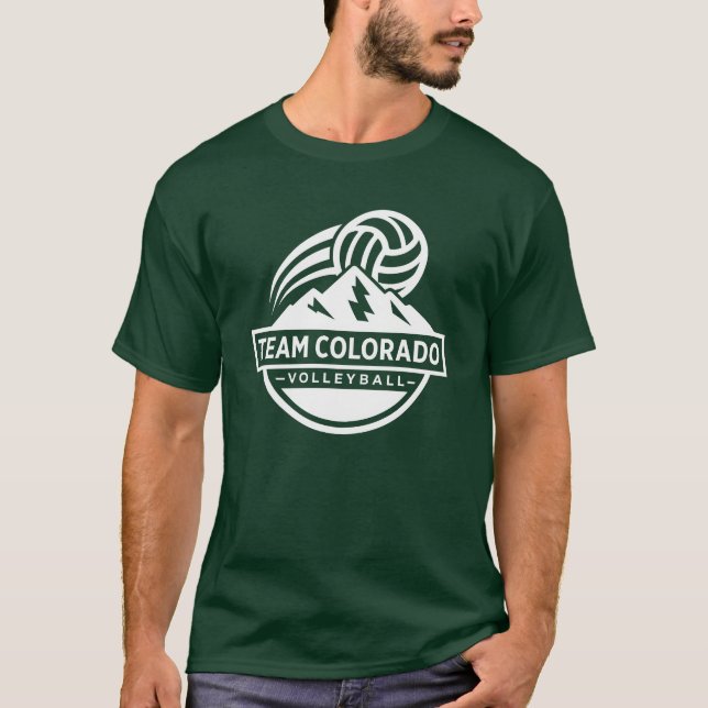 Team Colorado Volleyball - 100% Cotton Tee (Front)