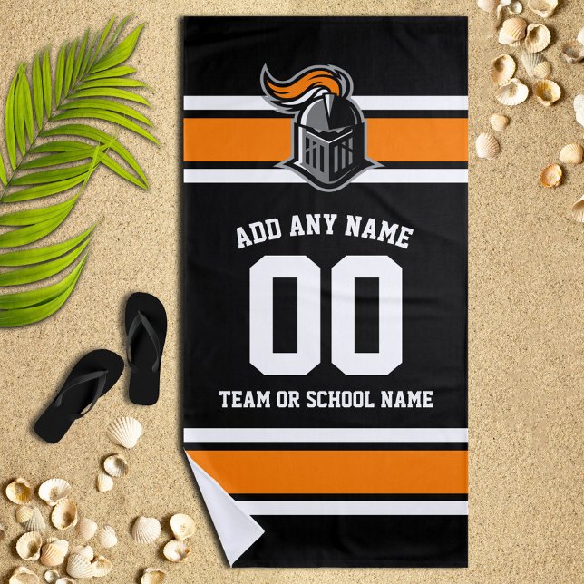 Team Colors and Mascot Personalized Beach Towel (Creator Uploaded)