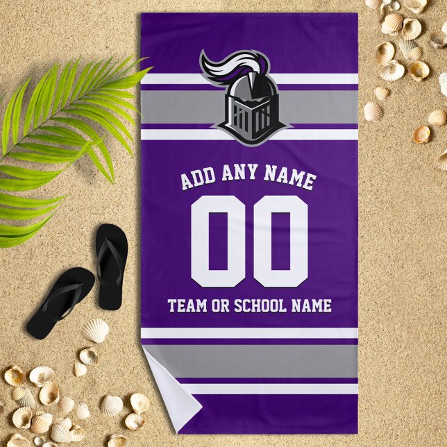 Team Colors and Mascot Personalized Beach Towel (Creator Uploaded)