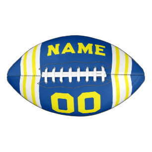 Team Colors Blue and Yellow Football
