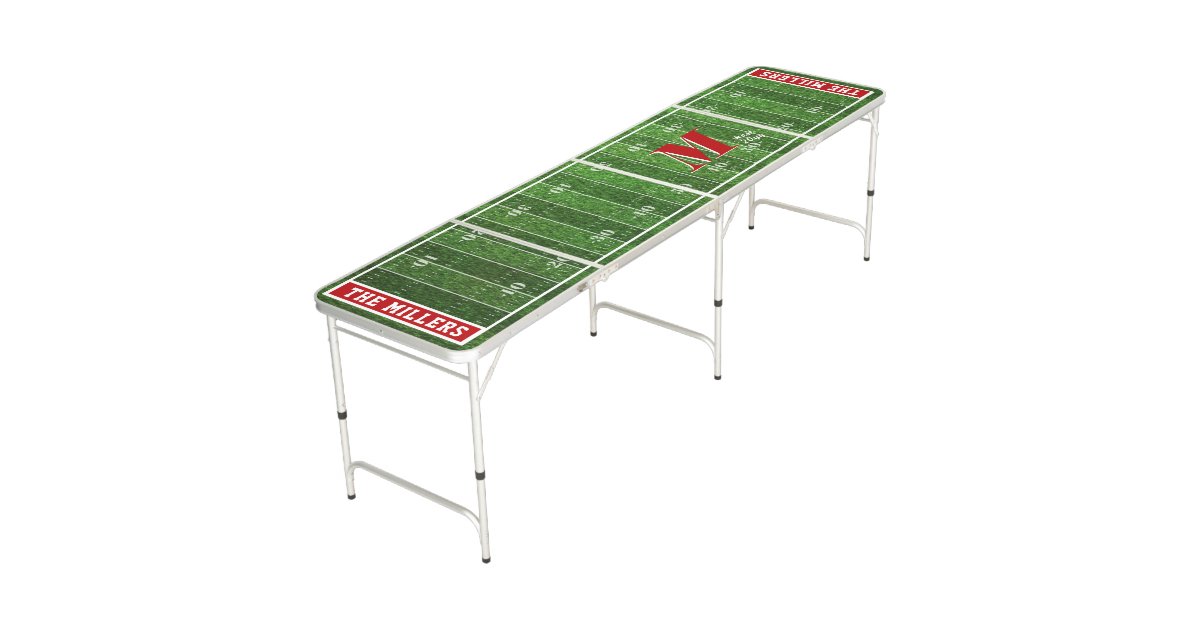 Football Field Beer Pong Table