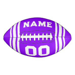 Team Colors Purple and White Football