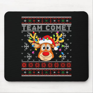 Team Comet Funny Cute Christmas For Kids Adults Mouse Pad