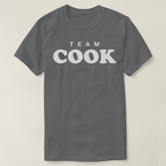 Team Cook Personalized Surname Bride Groom Family  T-Shirt (Design Front)