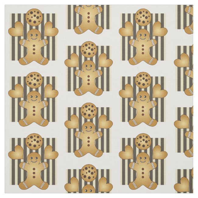 Team Cookie Gingerbread Man Cute Cartoon Pattern