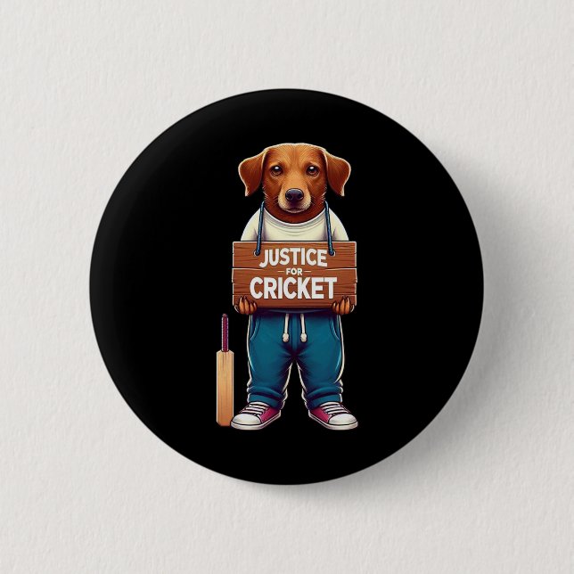 Team Cricket  Button (Front)