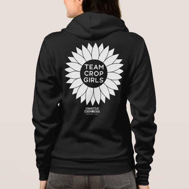 Team Crop Girls Hoodie (Back)