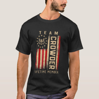 Team CROWDER Lifetime Member American Flag T-Shirt
