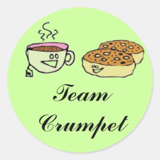 Team Crumpet Classic Round Sticker