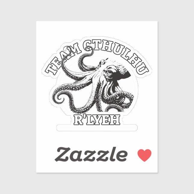 Team Cthulhu R'lyeh Lovecraft Sticker (Sheet)
