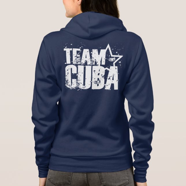 Team Cuba Ladies Pullover - LIBRE Label (Back)