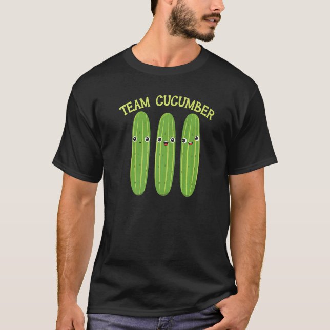 Team Cucumber Vegetable Plant Vegetarian Vegan  1 T-Shirt (Front)