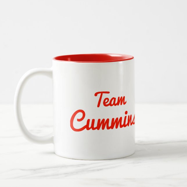 Team Cummins Two-Tone Coffee Mug (Left)
