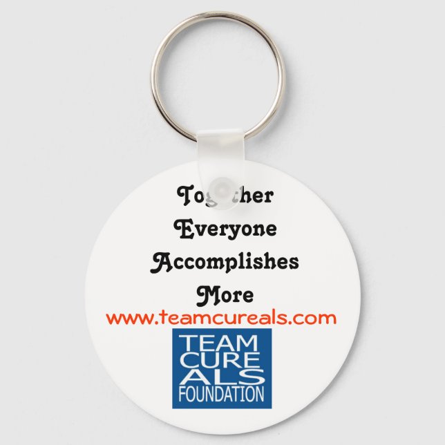 TEAM CURE ALS FOUNDATION KEYCHAINS (Front)