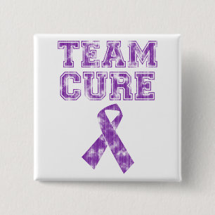 Team Cure (Purple) Button