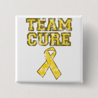 Team Cure (Yellow) Pinback Button