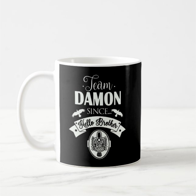 Team Damon Since Hello Brother TVD Salvatore Mug (Left)