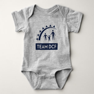 Team DCF Baby Bodysuit - Blue Font