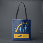 Team DCF Tote Bag<br><div class="desc">Team DCF helps our families stay safe,  healthy and connected. Show your family's Team DCF affiliation with this tote bag!</div>