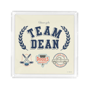 Team Dean Gilmore Girls Design Acrylic Tray