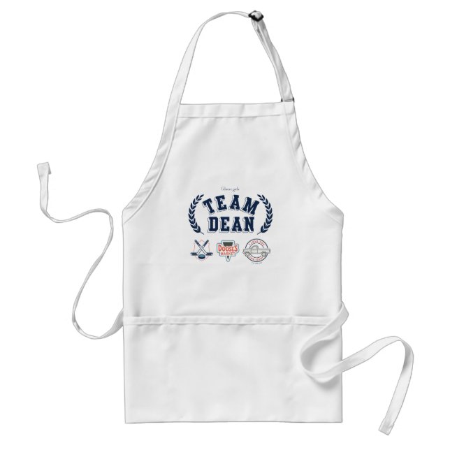 Team Dean Gilmore Girls Design Adult Apron (Front)