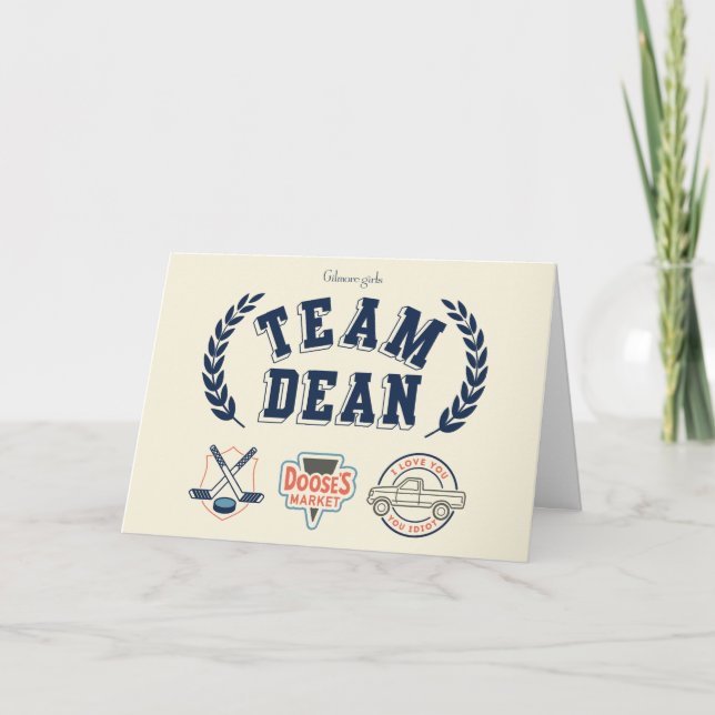 Team Dean Gilmore Girls Design Card (Front)