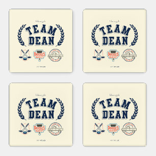 Team Dean Gilmore Girls Design Coaster Set