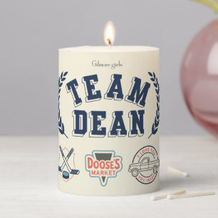Team Dean Gilmore Girls Design Pillar Candle
