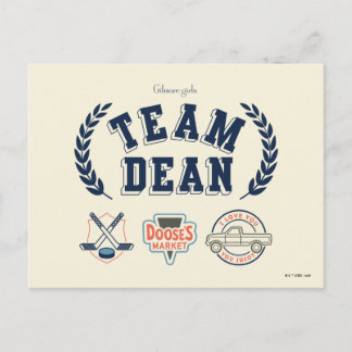 Team Dean Gilmore Girls Design Postcard