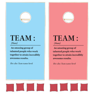 Team definition best team ever cornhole set