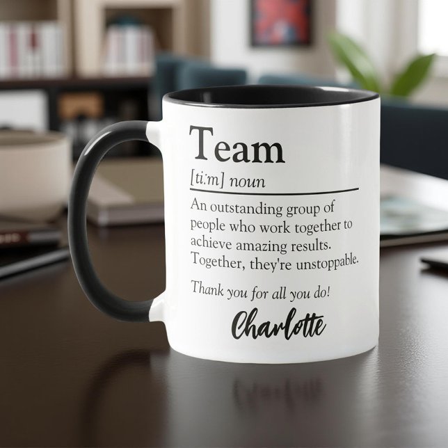 Team Definition Personalized Employee Appreciation Mug (Creator Uploaded)
