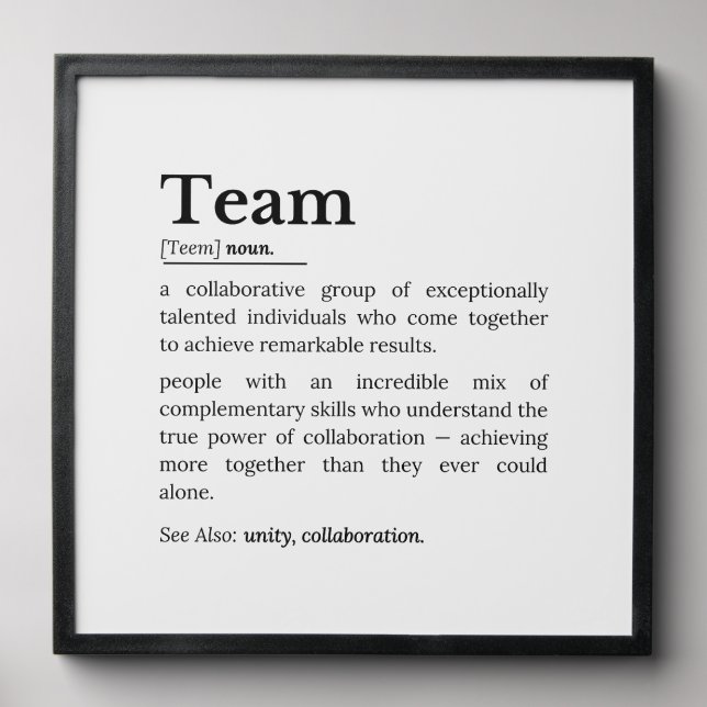 Team Definition – The Power of Collaboration  Peel And Stick Photo Tile (Front Set)