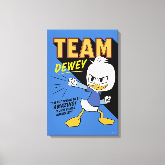 Team Dewey Canvas Print (Front)