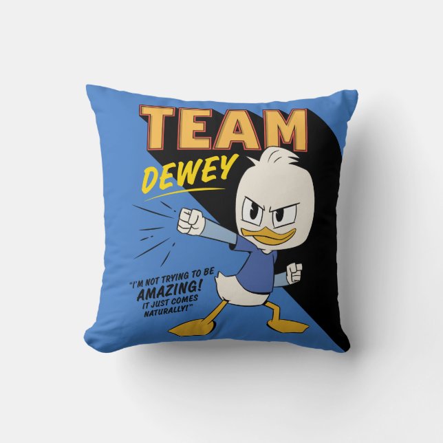 Team Dewey Throw Pillow (Front)