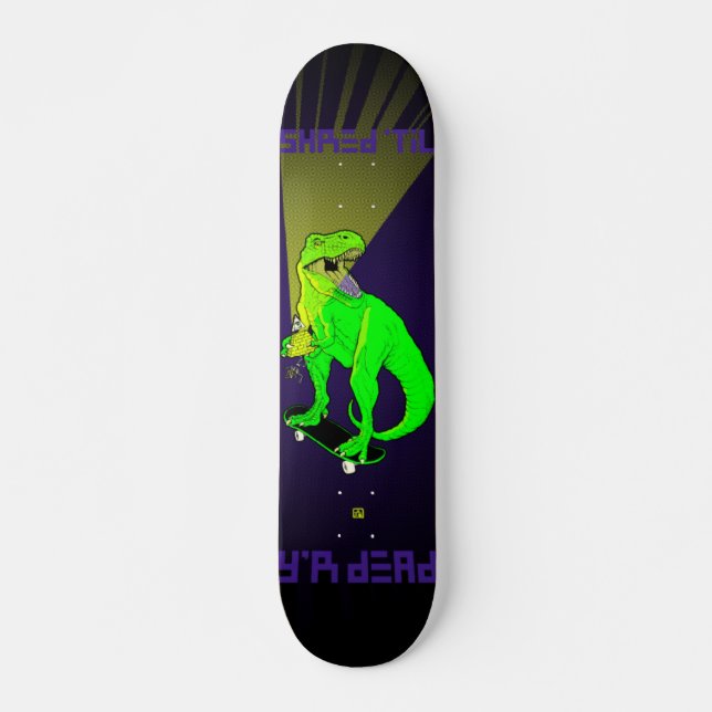Team Dinosaur I - mini Skateboard Deck (Front)