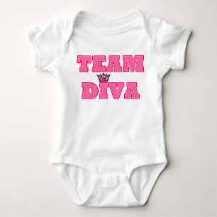 Team Diva Baby T-shirt Baby Bodysuit