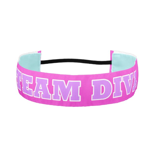 "Team Diva" Hair Band Athletic Headband (Front)