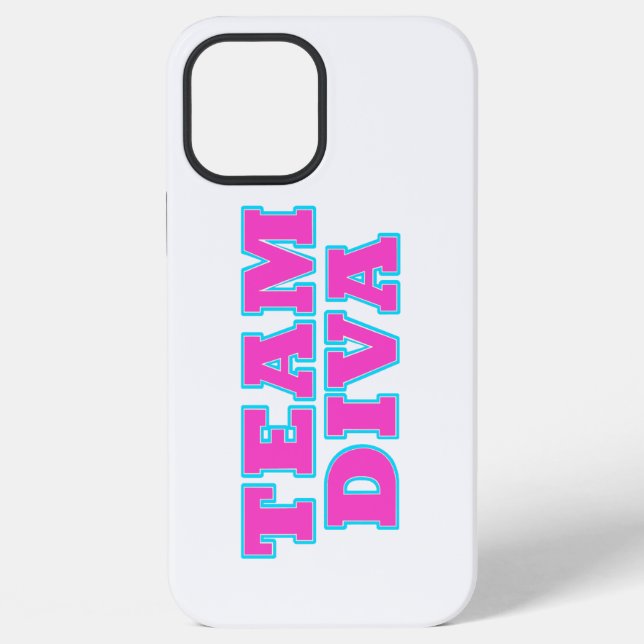 "Team Diva"  Iphone Case (Back)