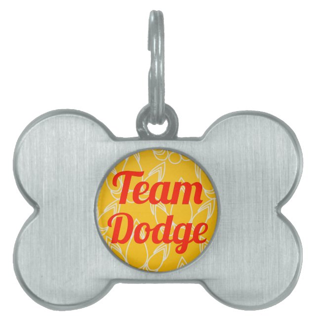 Team Dodge Pet Name Tag (Front)