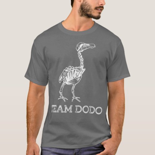 Team Dodo Fossil Skeleton Bird Paleontology  T_Shirt
