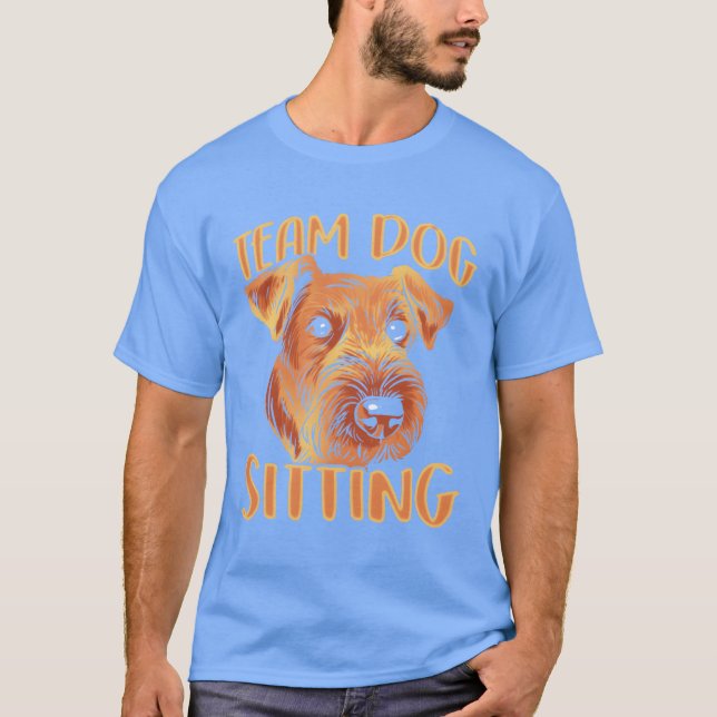 Team Dog Sitting Job Dogs Sitter Puppy girl boy T-Shirt (Front)