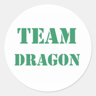Team Dragon Classic Round Sticker