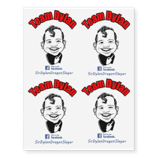 Team Dylan Temporary Tattoos