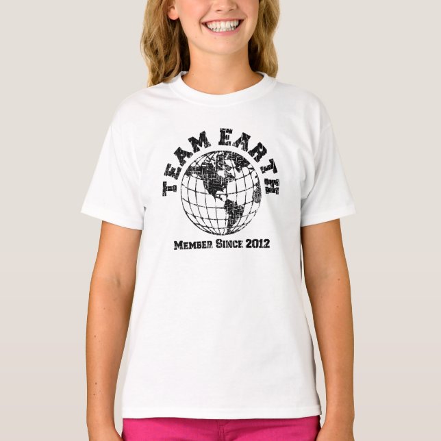 Team Earth : Member Since 2012 T-shirt (Front)