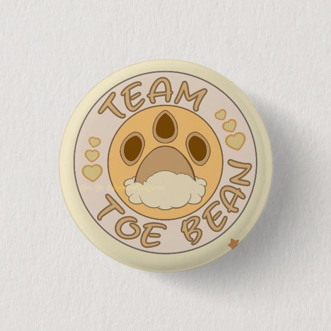 Team Eevee Toe Beans Button (Front)