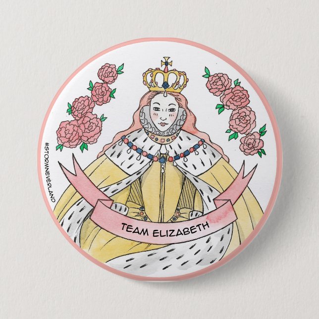 Team Elizabeth Button (Front)