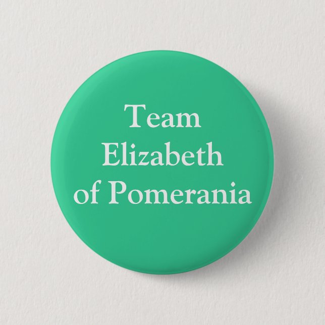Team Elizabeth of Pomerania Button (Front)