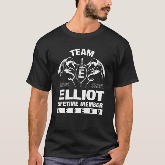 Team Elliot Lifetime Member T-Shirt (Front)