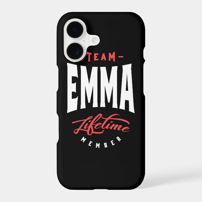 Team Emma Lifetime Member Iphone Case (Back)
