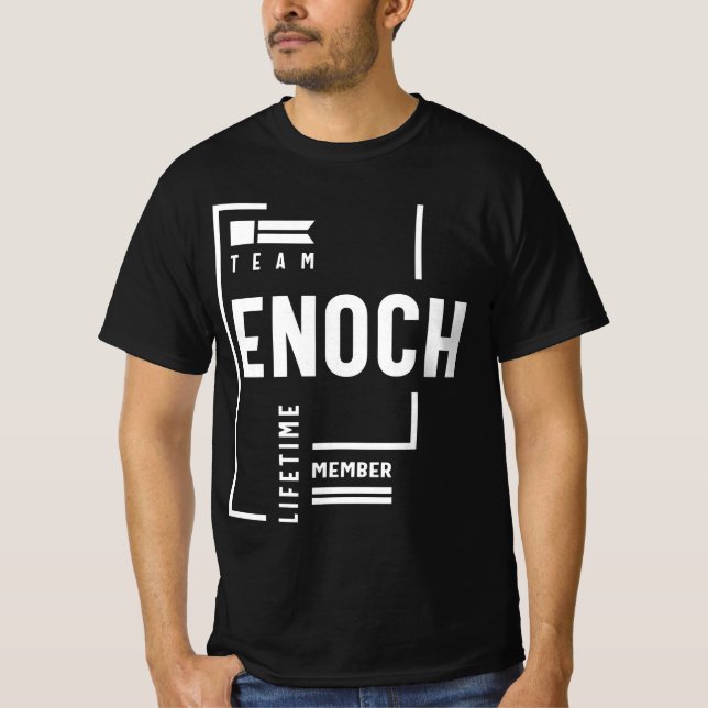 Team Enoch Lifetime Member Personalized Name T-Shirt (Front)
